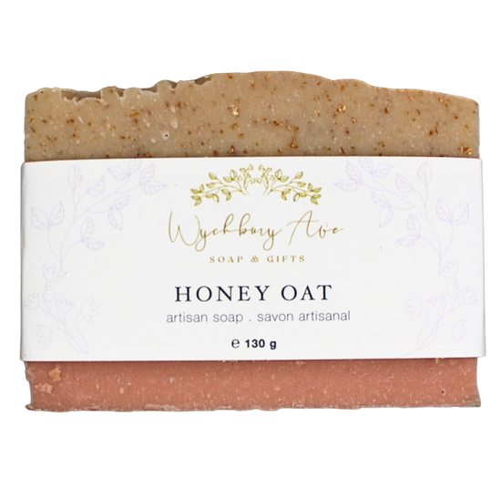 honey oat exfoliating soap