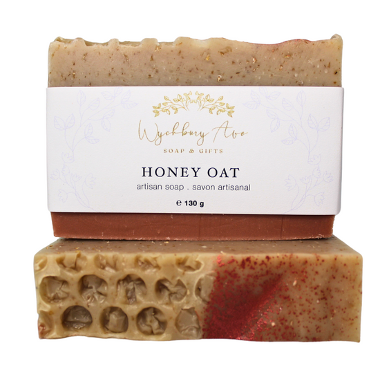 Honey oat exfoliating bar soap