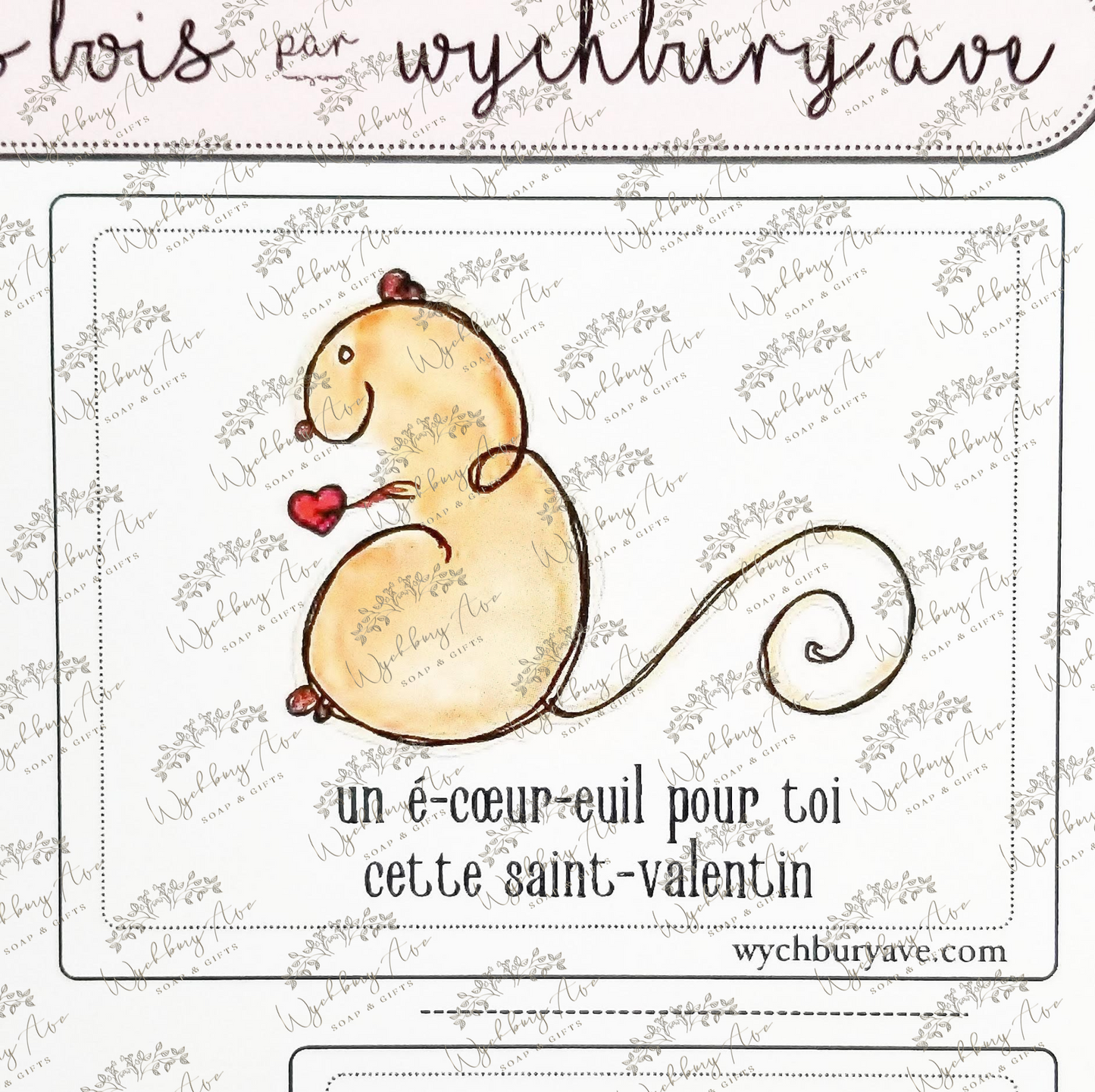 Cartes St-Valentin en français | French Valentines | French Valentines Cards