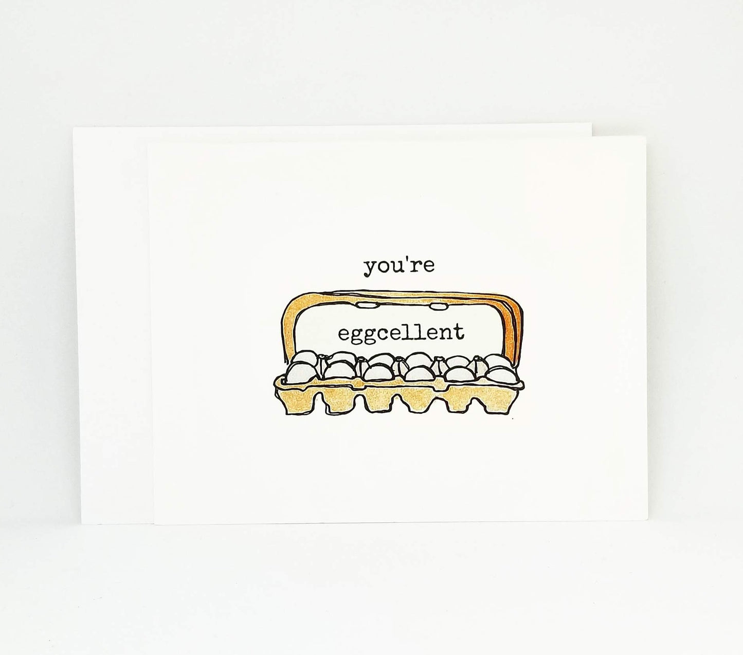 Eggcellent Greeting Card | Egg Pun Card