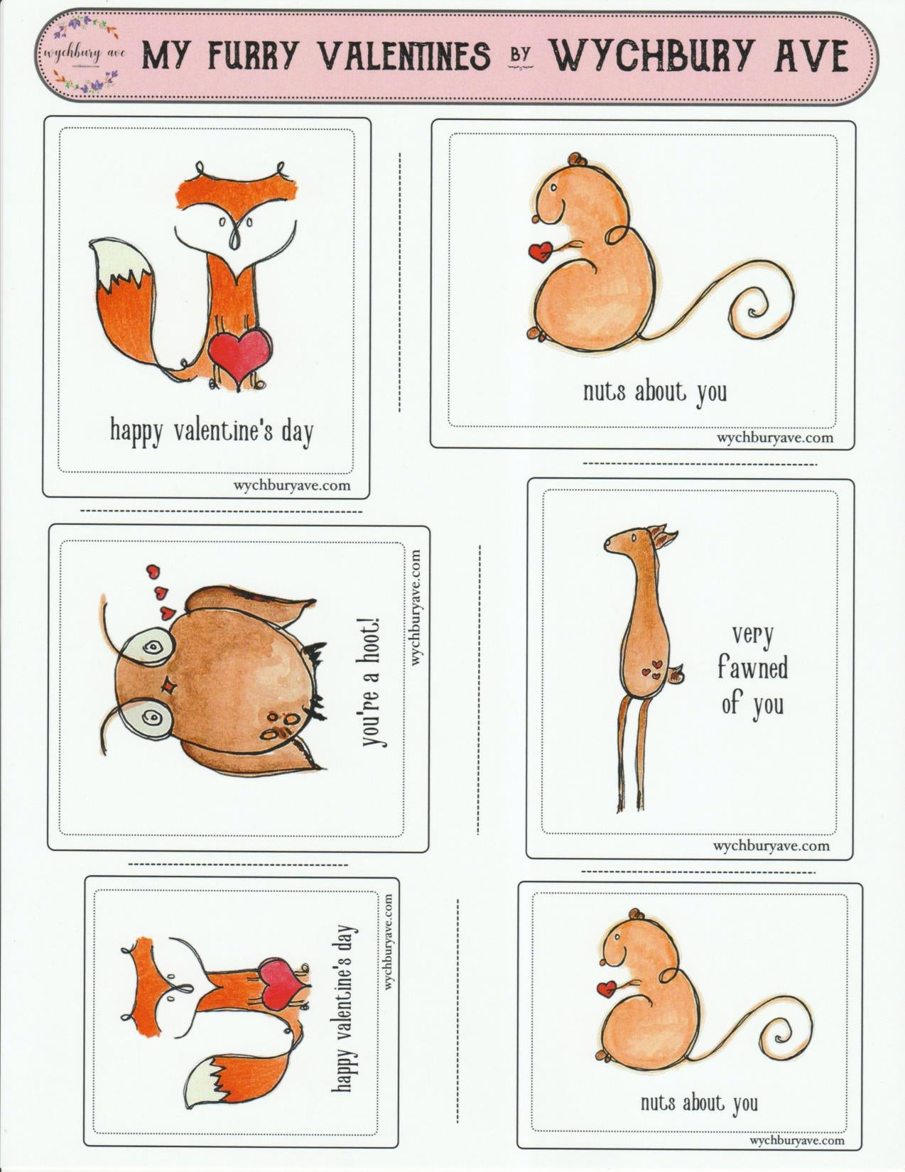 printable valentines for kids