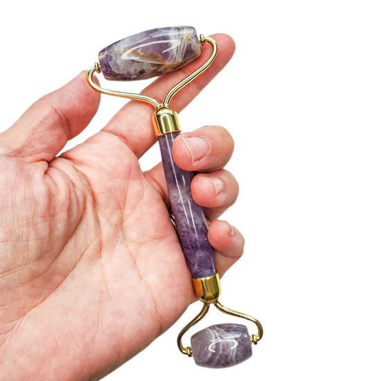 purple amethyst facial roller