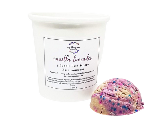 Vanilla Lavender Solid Bubble Bath | Environmentally Friendly Bubble Bars